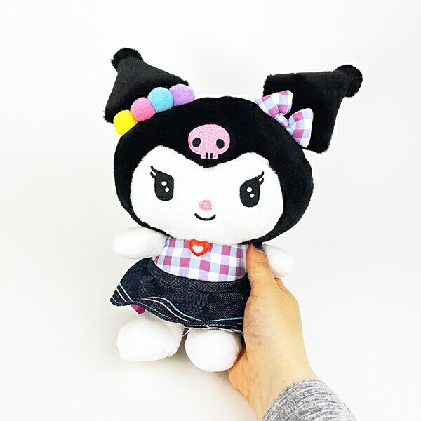 サンリオ クロミ ギンガムデニム ぬいぐるみ(S) Sanrio