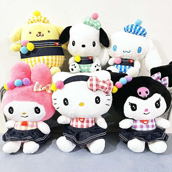 サンリオ マイメロディ ギンガムデニム ぬいぐるみ(S) Sanrio