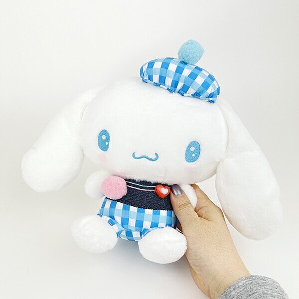 サンリオ シナモロール ギンガムデニム ぬいぐるみ(S) シナモン Sanrio