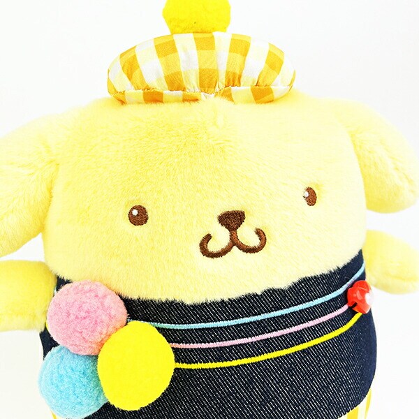 サンリオ ポムポムプリン ギンガムデニム ぬいぐるみ(S) Sanrio