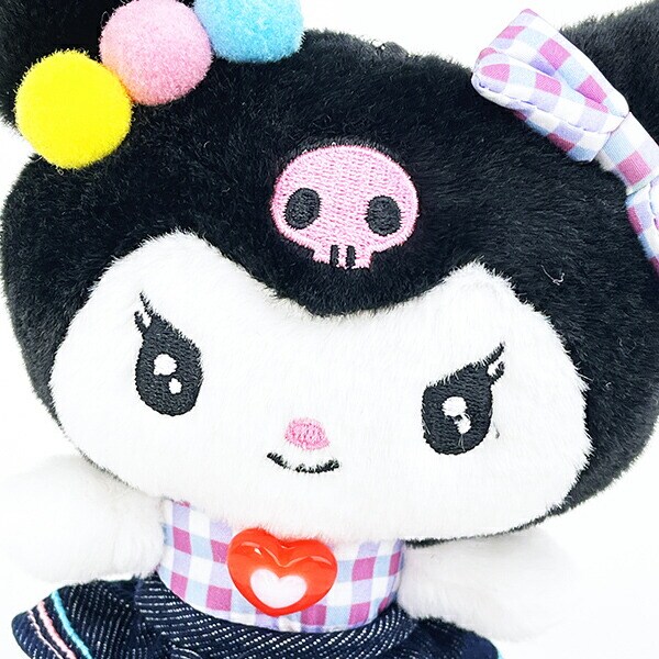 サンリオ クロミ ギンガムデニム マスコット ぬいぐるみ Sanrio