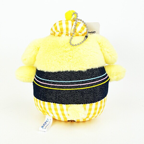 サンリオ ポムポムプリン ギンガムデニム マスコット ぬいぐるみ Sanrio