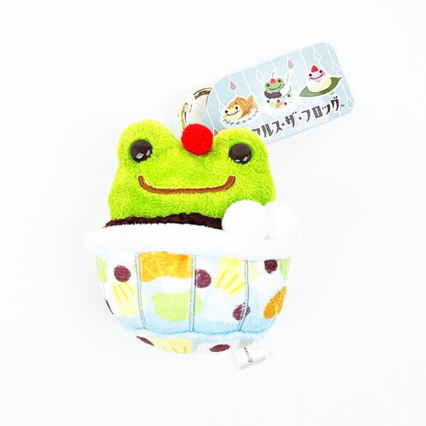 かえるのピクルス レトロカフェ 抹茶あんみつ マスコット ぬいぐるみ