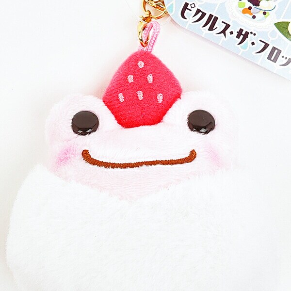 かえるのピクルス レトロカフェ いちご大福 マスコット ぬいぐるみ