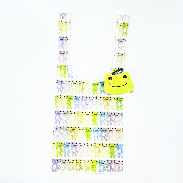 かえるのピクルス ぬいぐるみエコバッグ フェイス グリーン