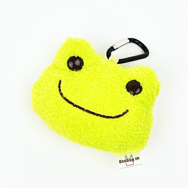 かえるのピクルス ぬいぐるみエコバッグ フェイス グリーン