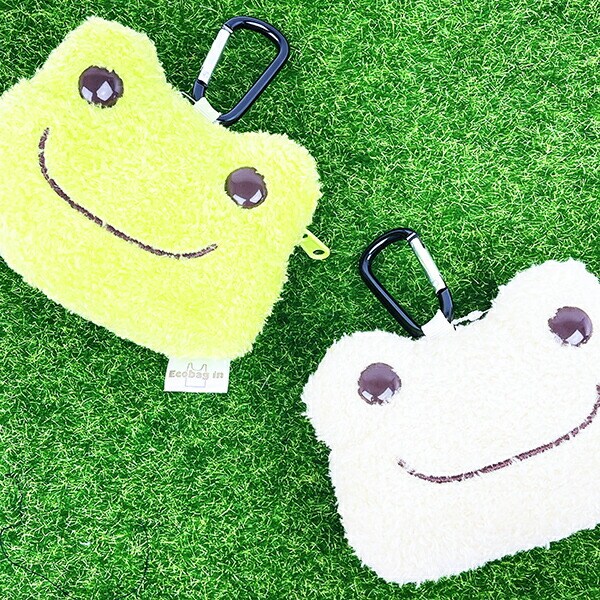 かえるのピクルス ぬいぐるみエコバッグ フェイス グリーン