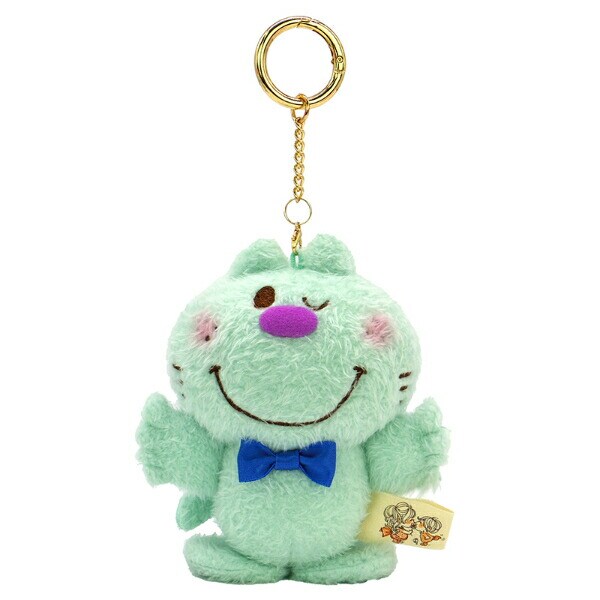 水森亜土 マスコット ねこ キーチェーン ミント ぬいぐるみ あどちゃん