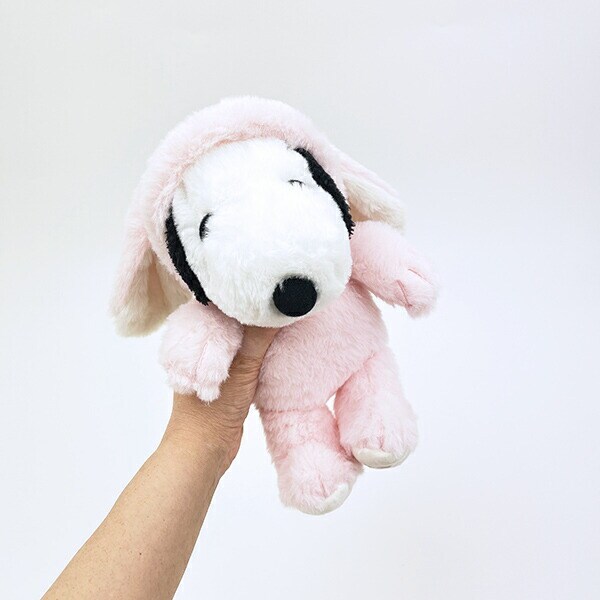 スヌーピー ロップイヤーバニー ぬいぐるみ (ピンク) SNOOPY