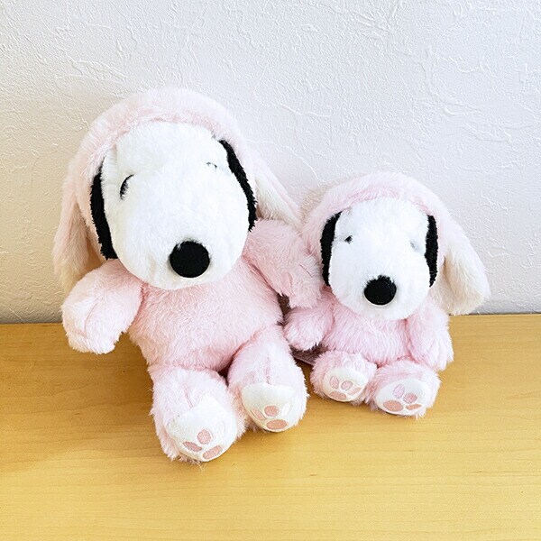 スヌーピー ロップイヤーバニー ぬいぐるみ(S) (ピンク) SNOOPY