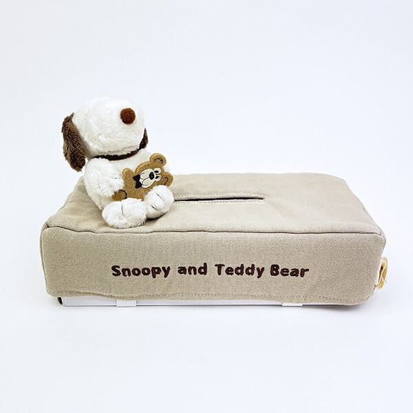 スヌーピー＆ベア ティッシュボックスカバー SNOOPY