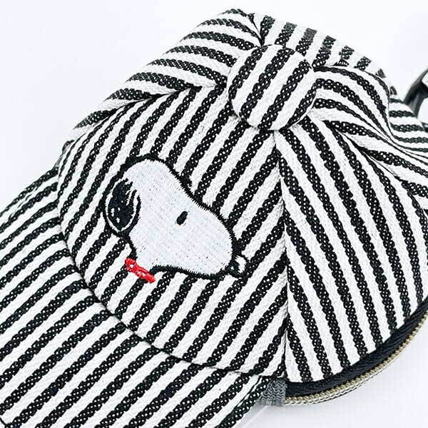スヌーピー キャップポーチ ヒッコリー SNOOPY