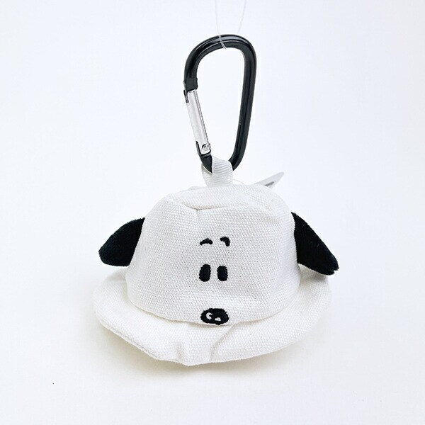 スヌーピー バケットハットポーチ ブラック SNOOPY