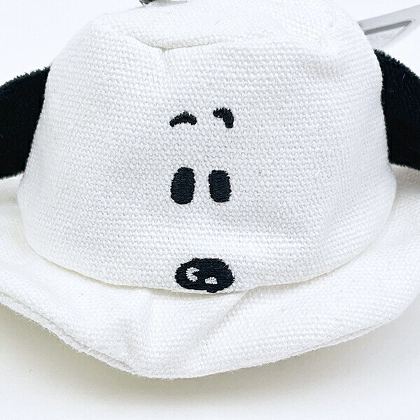 スヌーピー バケットハットポーチ ブラック SNOOPY