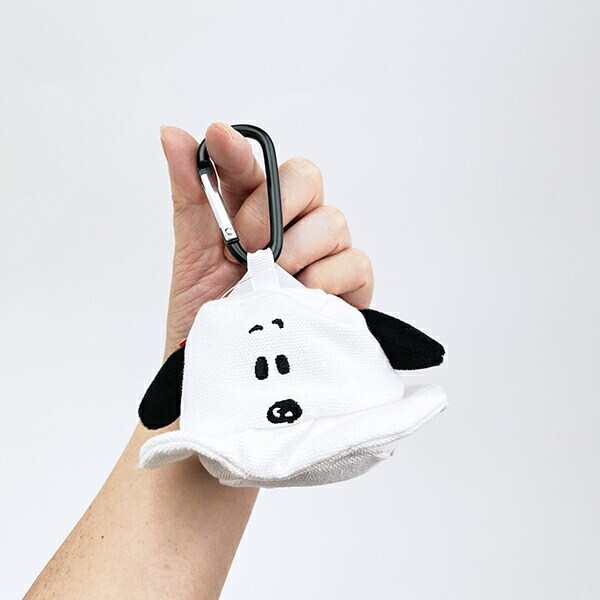 スヌーピー バケットハットポーチ ブラック SNOOPY