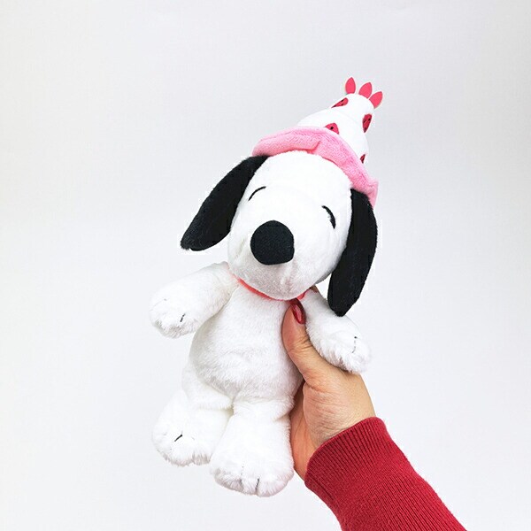 スヌーピー ぬいぐるみ(S) ケーキハットシリーズ PEANUTS 75th SNOOPY