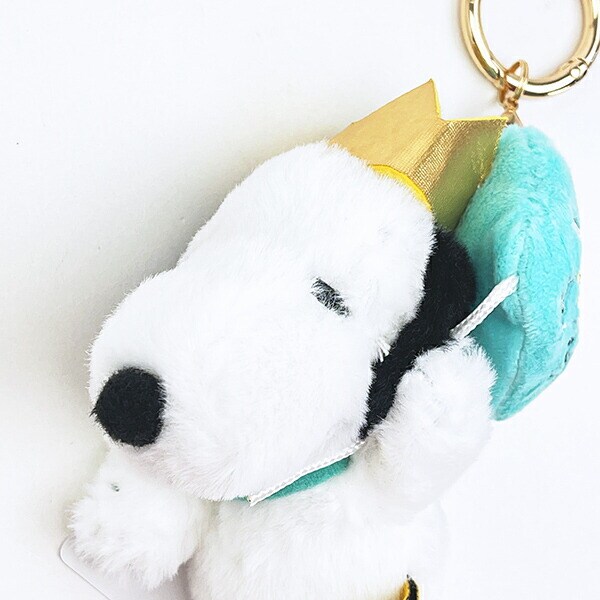 スヌーピー 王冠 マスコットキーホルダー PEANUTS 75th SNOOPY