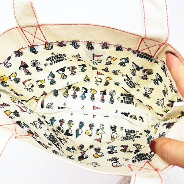 スヌーピー ミニトートバッグ パレードシリーズ PEANUTS 75th SNOOPY