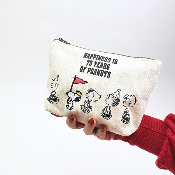スヌーピー 化粧ポーチ パレードシリーズ PEANUTS 75th SNOOPY