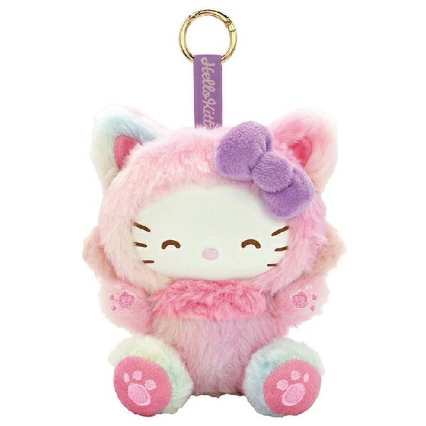 サンリオ ハローキティ ファインフェイスキャット レインボー マスコット ぬいぐるみ Sanrio