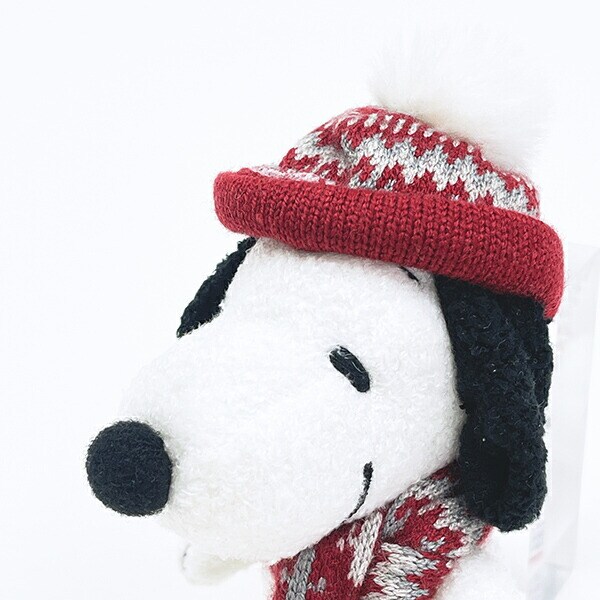 スヌーピー ニットキャップ マスコット ぬいぐるみ SNOOPY