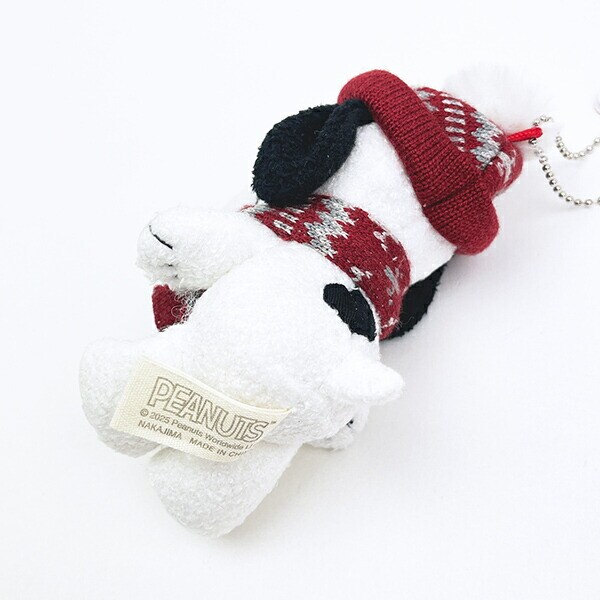 スヌーピー ニットキャップ マスコット ぬいぐるみ SNOOPY