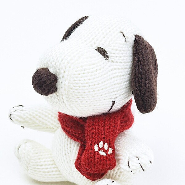 スヌーピー ニットマスコット マフラー ぬいぐるみ SNOOPY