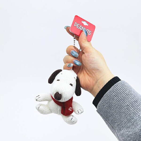 スヌーピー ニットマスコット マフラー ぬいぐるみ SNOOPY