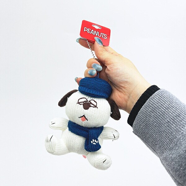 スヌーピー オラフ ニットマスコット マフラー ぬいぐるみ SNOOPY