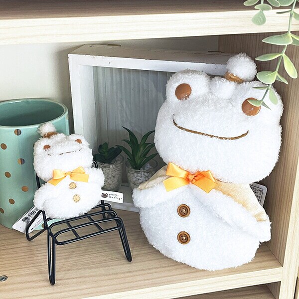 かえるのピクルス 雪だるま ぬいぐるみ(S)  (ポンチョ)