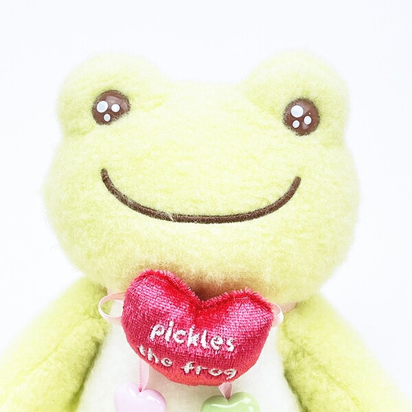 かえるのピクルス スマイルハート ビーンドール ぬいぐるみ グリーン