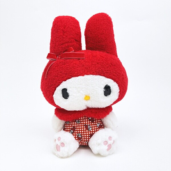サンリオ マイメロディ ぬいぐるみ 赤チェック S sanrio