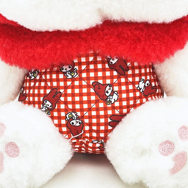 サンリオ マイメロディ ぬいぐるみ 赤チェック S sanrio