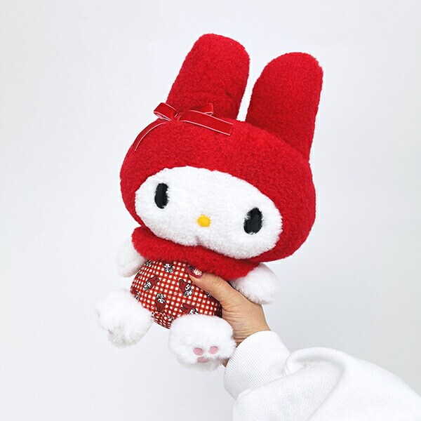 サンリオ マイメロディ ぬいぐるみ 赤チェック S sanrio
