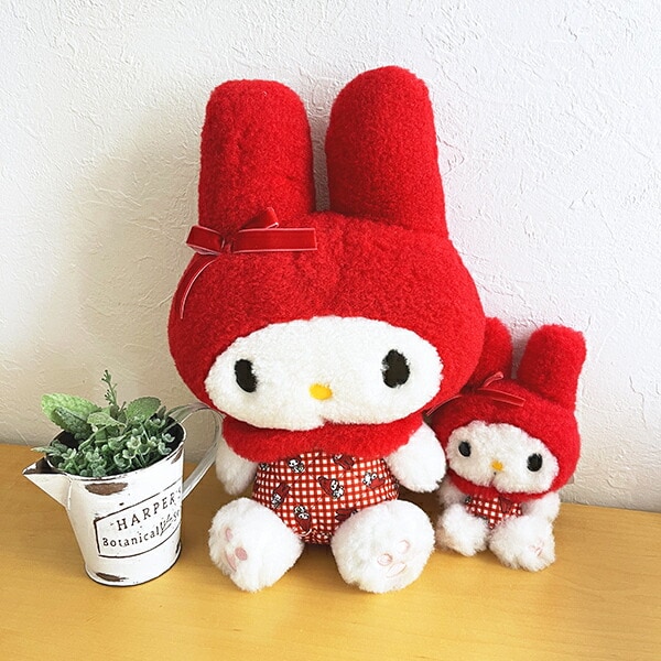 サンリオ マイメロディ マスコット 赤チェック sanrio