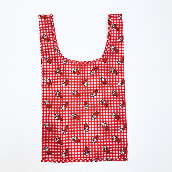 サンリオ マイメロディ 赤チェック ぬいぐるみエコバッグ Sanrio