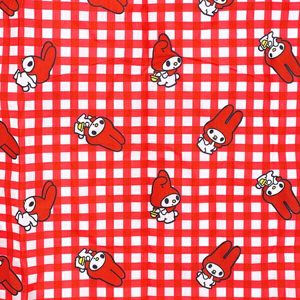 サンリオ マイメロディ 赤チェック ぬいぐるみエコバッグ Sanrio