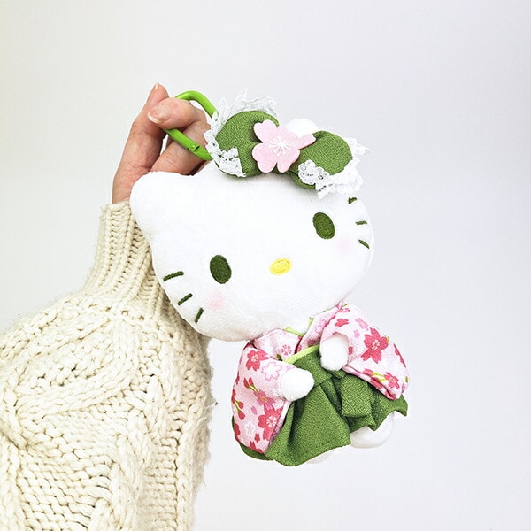 サンリオ ハローキティ ぬいぐるみエコバッグ  抹茶着物シリーズ Sanrio