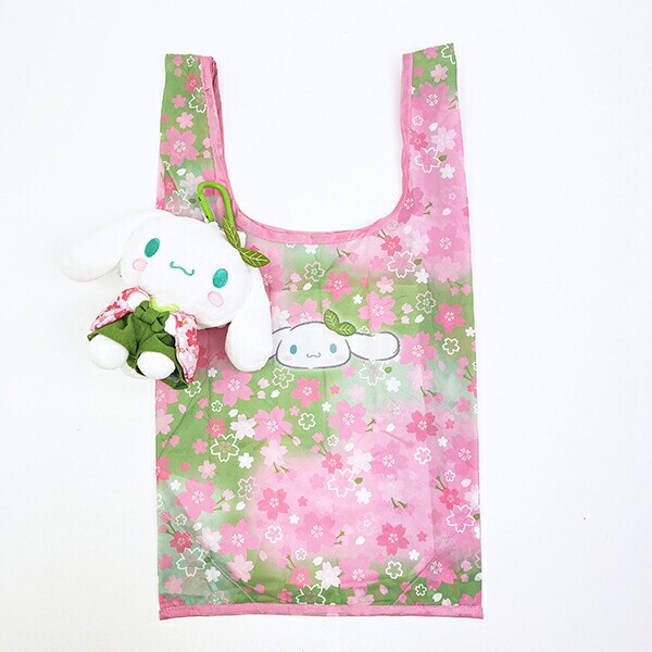 サンリオ シナモロール ぬいぐるみエコバッグ  抹茶着物シリーズ シナモン Sanrio