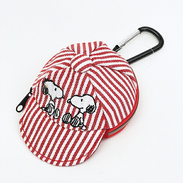 スヌーピー キャップポーチ ヒッコリー レッド SNOOPY