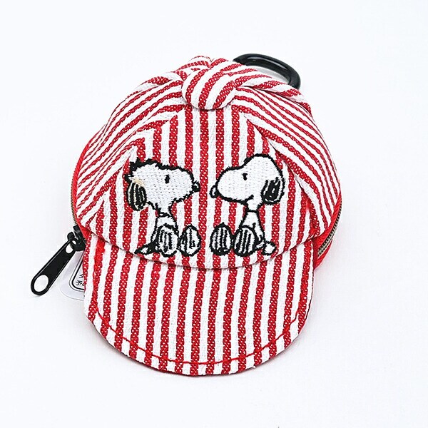 スヌーピー キャップポーチ ヒッコリー レッド SNOOPY