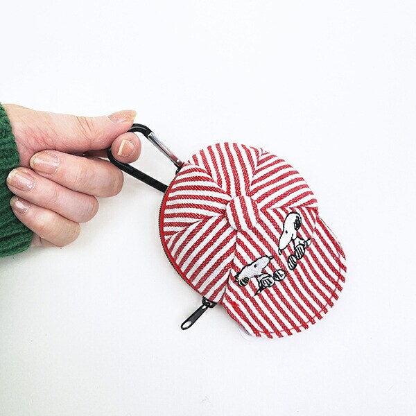 スヌーピー キャップポーチ ヒッコリー レッド SNOOPY