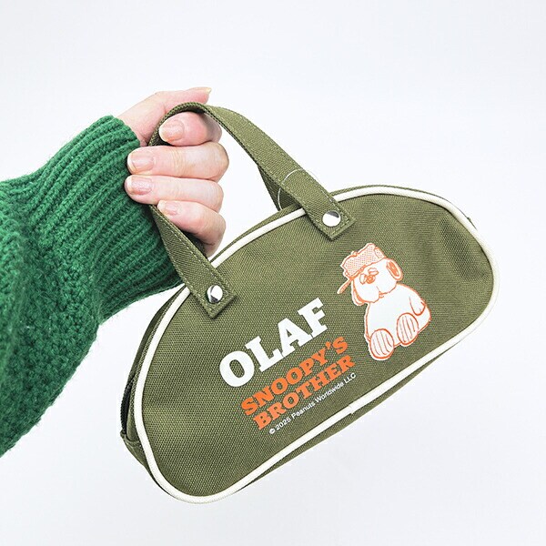 スヌーピー レトロバッグポーチ グリーン SNOOPY