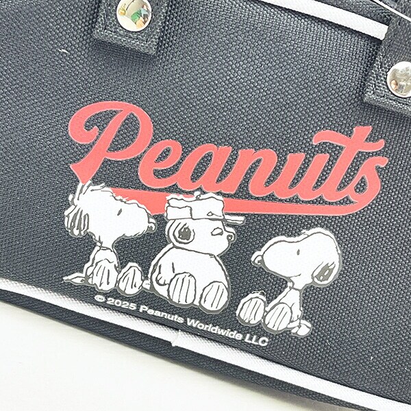 スヌーピー レトロバッグポーチ ブラック SNOOPY