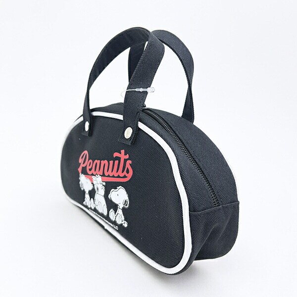 スヌーピー レトロバッグポーチ ブラック SNOOPY