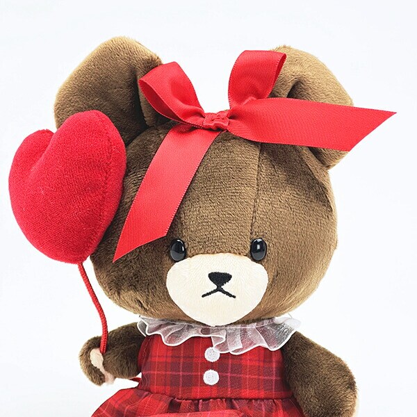 くまのがっこう ハートチェック ぬいぐるみ(SS)