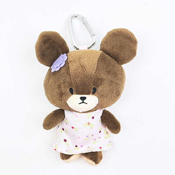 くまのがっこう エコバッグ ぬいぐるみエコバッグ ピンク