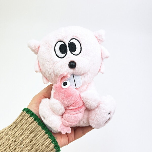 ビーバー 白えびビーバー ぬいぐるみ(S) 揚げあられ 北陸土産