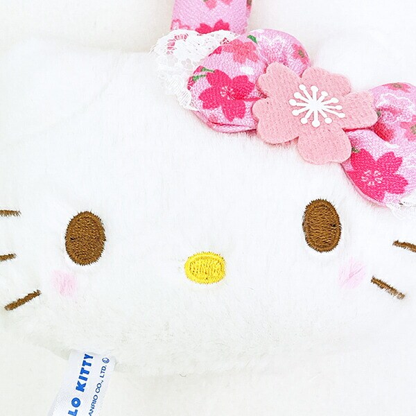 サンリオ ハローキティ 桜着物 フェイスタグマスコット ピンク Sanrio