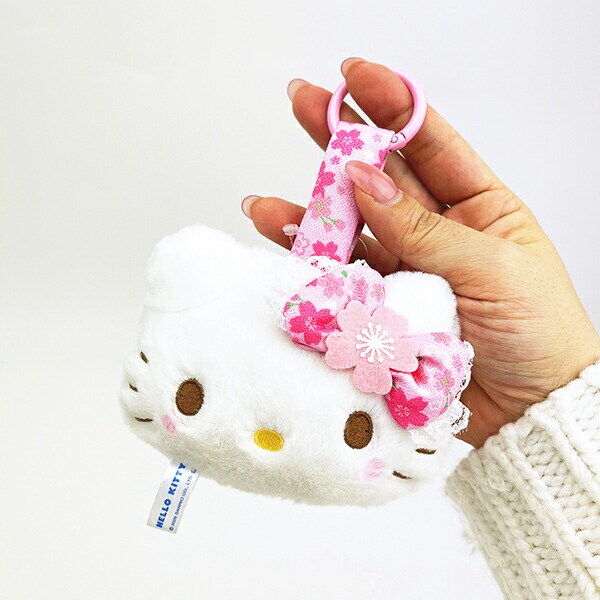 サンリオ ハローキティ 桜着物 フェイスタグマスコット ピンク Sanrio